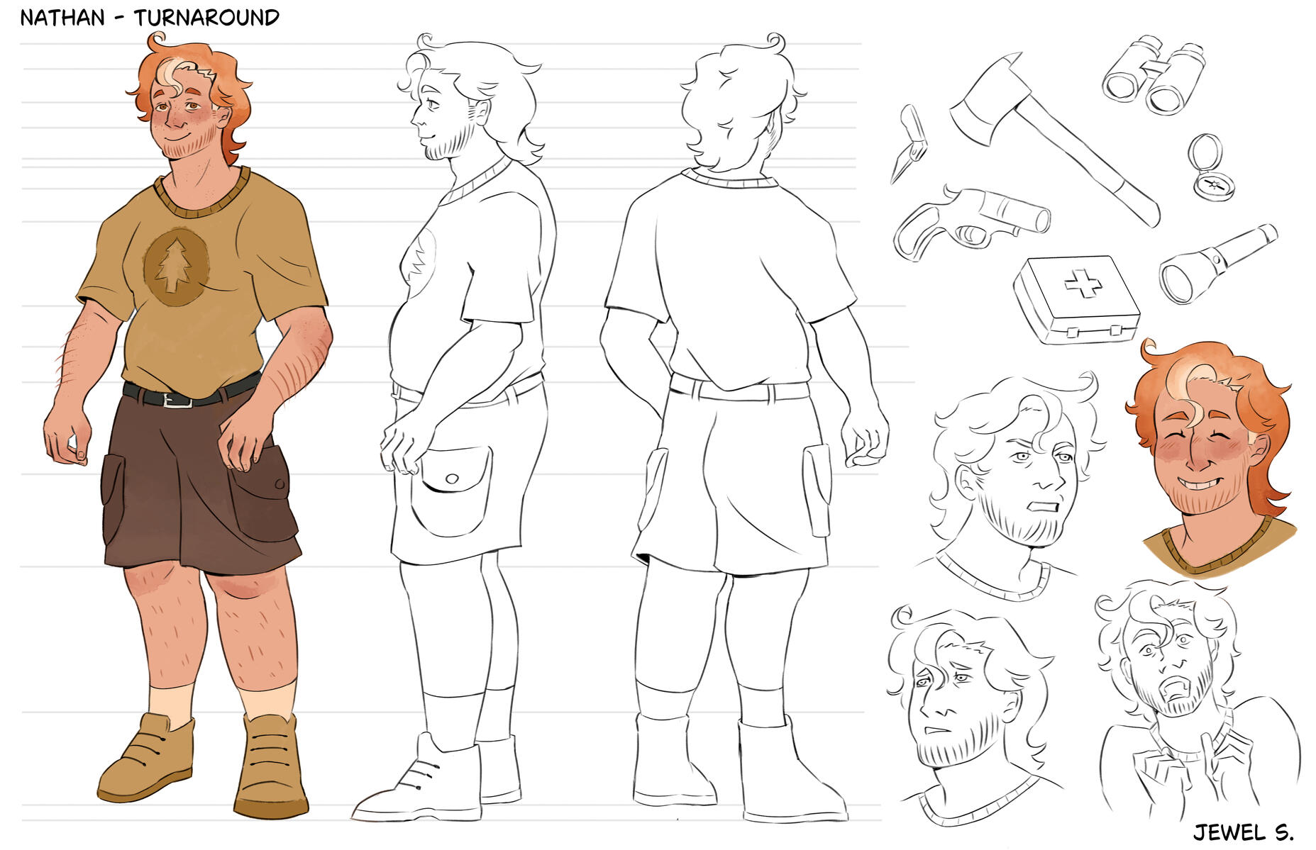 Nathan - Character Design for YA Sci-Fi Comic