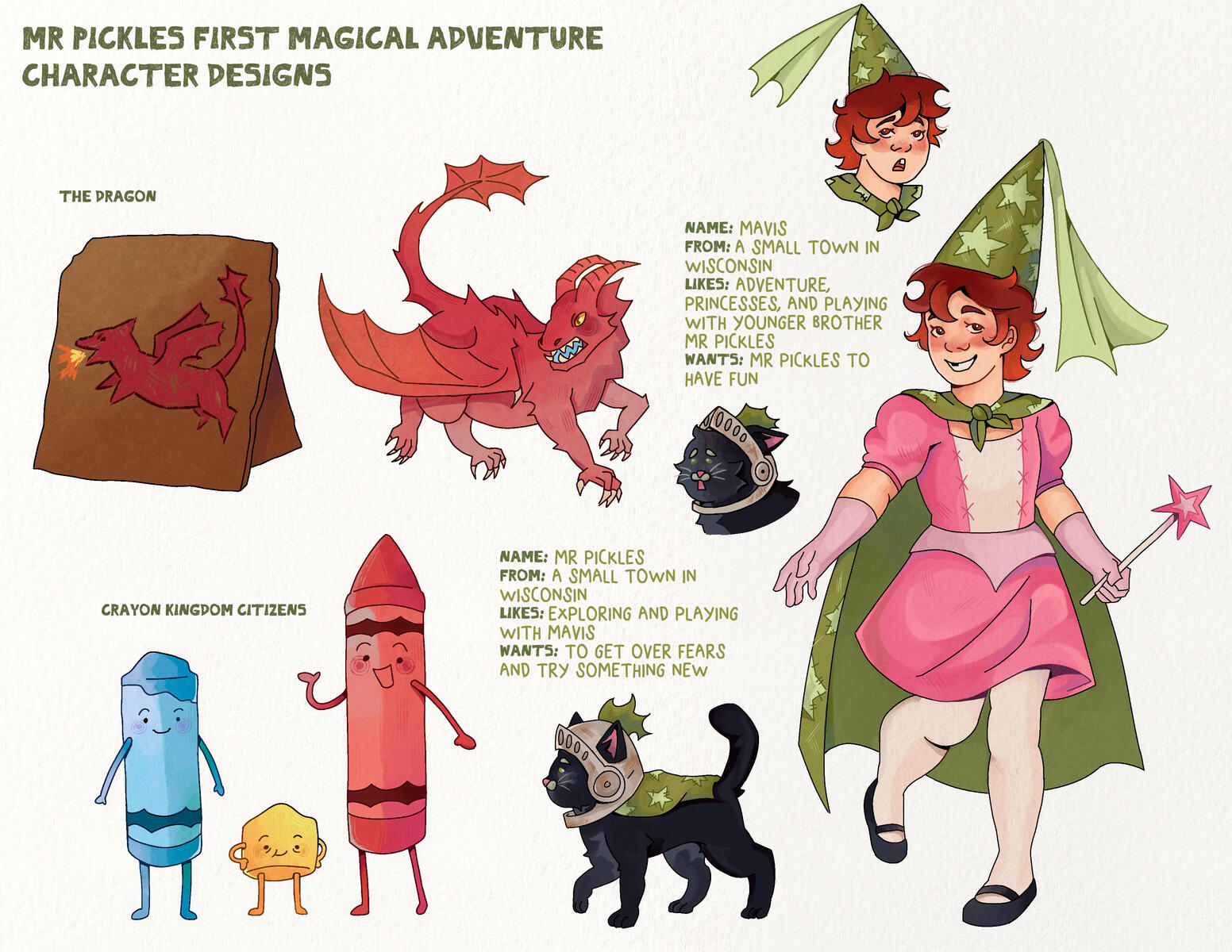 Mr Pickles First Magical Adventure Characters - For Children's Picture Book
